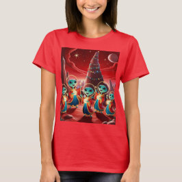 Camiseta Alienígenas cantan canciones de navidades