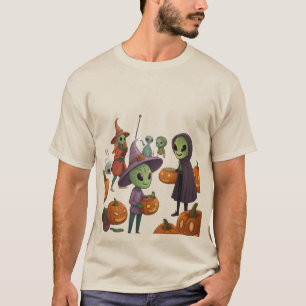 Camiseta Alienígenas Celebran Halloween en la Tierra – Disf