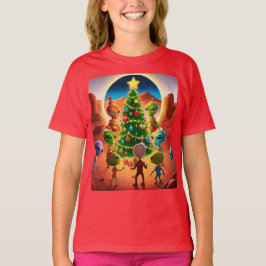 Camiseta Alienígenas celebrando las fiestas