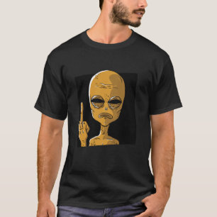 Camiseta alienígenas del espacio alienígena ufo dedo