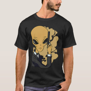 Camiseta alienígenas del espacio aliens pistola ovni