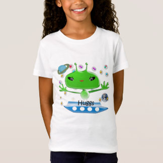 Camiseta Alienígenas del espacio ultraterrestre verde lindo