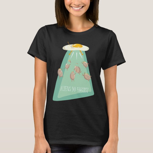 Camiseta Aliens Eggs Ship  Alien Saying  for Kids Youth (Anverso)