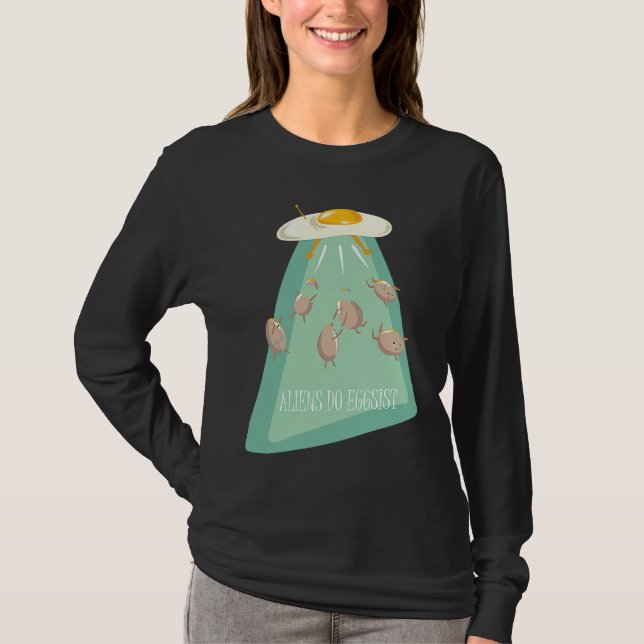 Camiseta Aliens Eggs Ship  Alien Saying  for Kids Youth (Anverso)