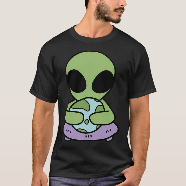 Camiseta Aliens Love Planet Earth (Anverso)