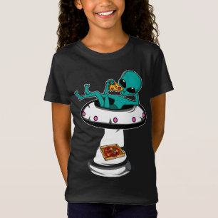 Camiseta Aliens Pizza Foodie o Food Lover