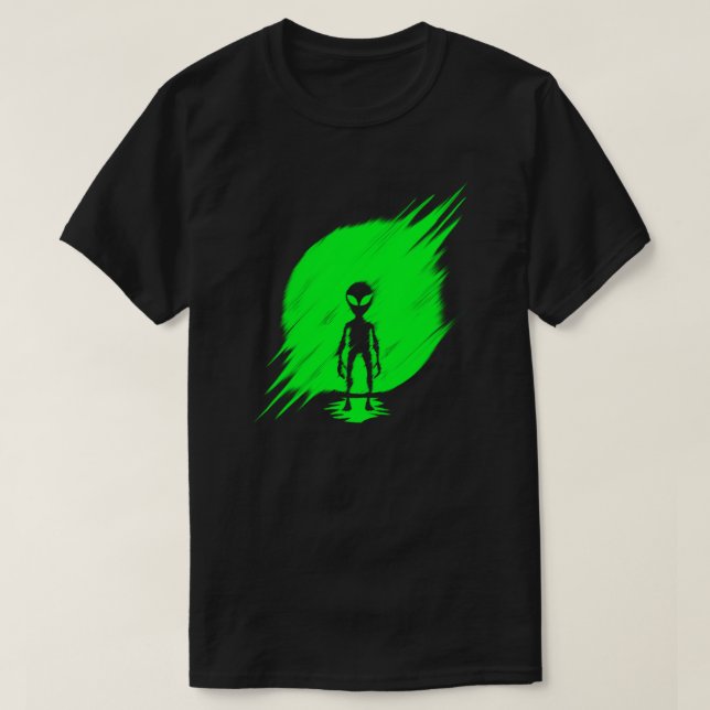 Camiseta Aliente verde (Diseño del anverso)