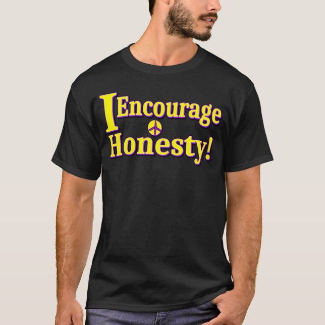 Camiseta "¡Aliento la honestidad!" Diseño Cuto. ¡Hazte con  (Anverso)