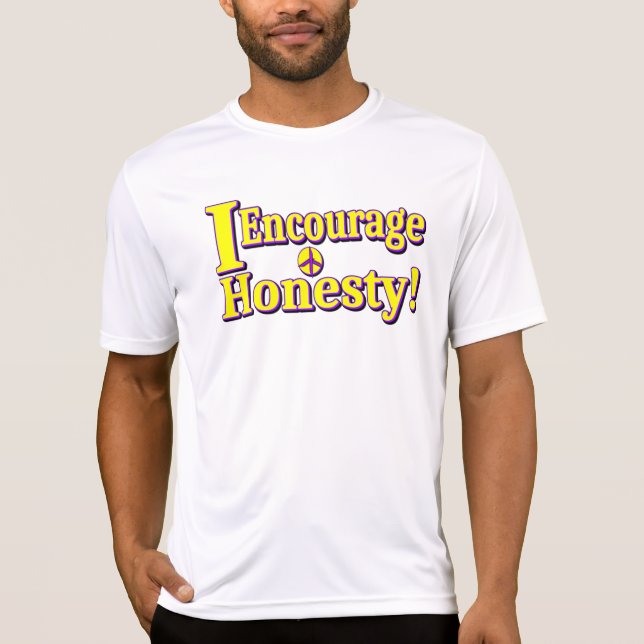 Camiseta "¡Aliento la honestidad!" Diseño Cuto. ¡Hazte con  (Anverso)