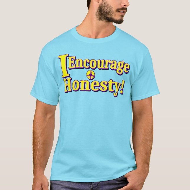 Camiseta "¡Aliento la honestidad!" Diseño Cuto. ¡Hazte con  (Anverso)