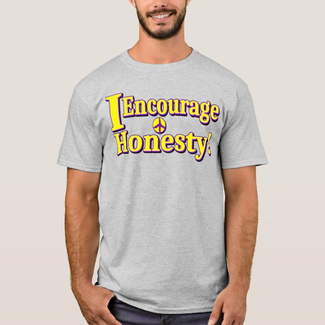 Camiseta "¡Aliento la honestidad!" Diseño Cuto. ¡Hazte con  (Anverso)