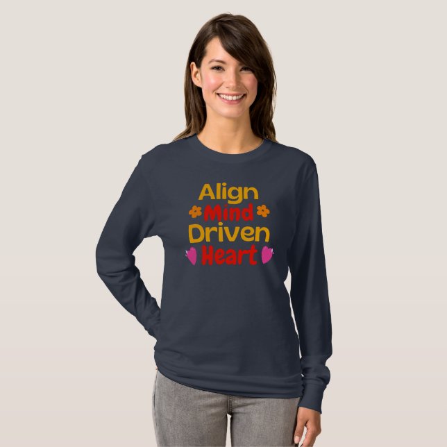 Camiseta Align Mind Driven Heart (Anverso completo)