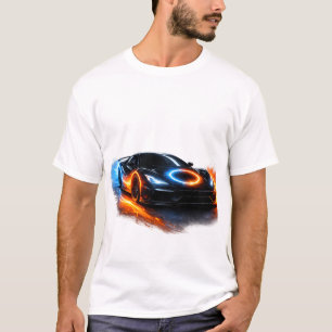Camiseta Alimenta el Coche Deportivo Neon Fuego