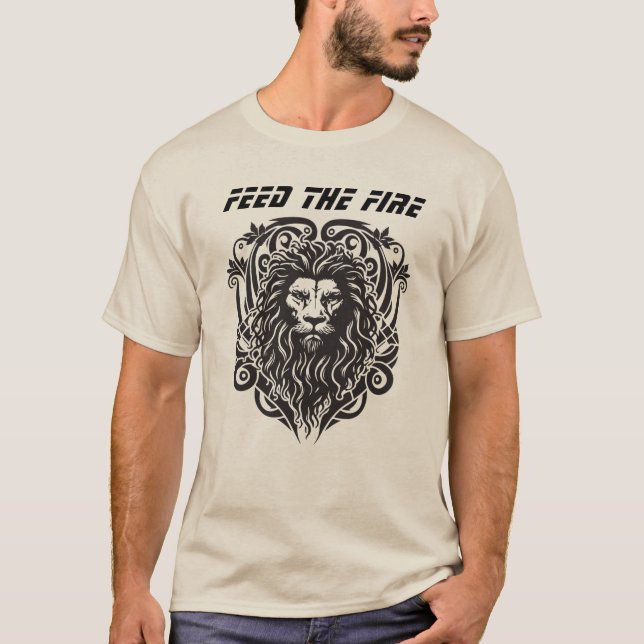 Camiseta Alimenta el fuego - Fierce Lion Tee (Anverso)