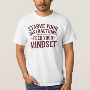 Camiseta Alimenta tu discurso motivacional de disciplina