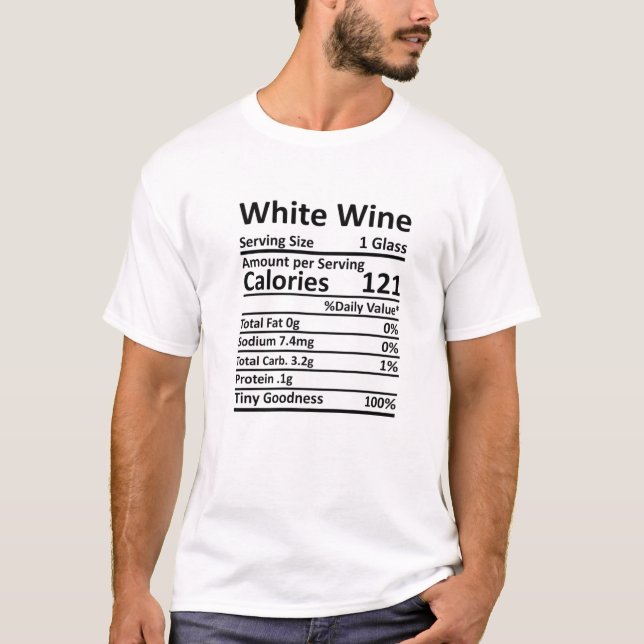 Camiseta Alimentación por Vino Blanco Fenómeno de Acción de (Anverso)