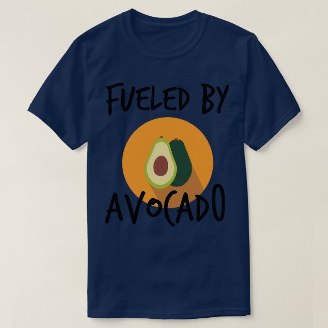 Camiseta Alimentado Por Aguacate Vegan Aguacate 2 (Diseño del anverso)