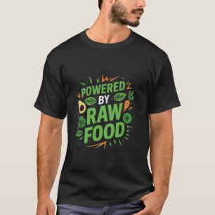 Camiseta Alimentado Por Amantes De La Comida Cruda Vegana V