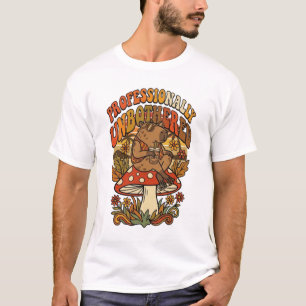 Camiseta Alimentado por Ansiedad y Café Mapache Divertido