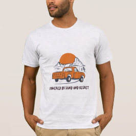 Camiseta Alimentado Por Arena Y Arrepentimiento Camping Des