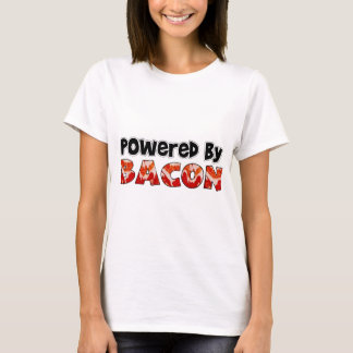 Camiseta Alimentado por Bacon