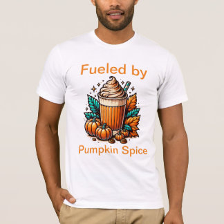 Camiseta Alimentado por café con leche de calabaza