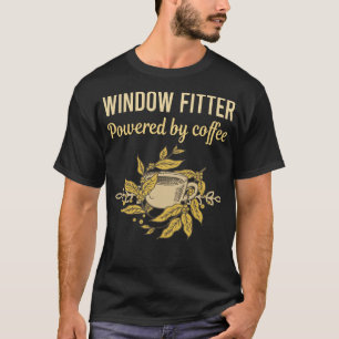 Camiseta Alimentado Por Café - Gimnasio De Ventanas