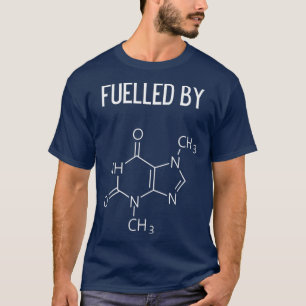 Camiseta Alimentado por Caffeine Funny Coffee Unissex Men a