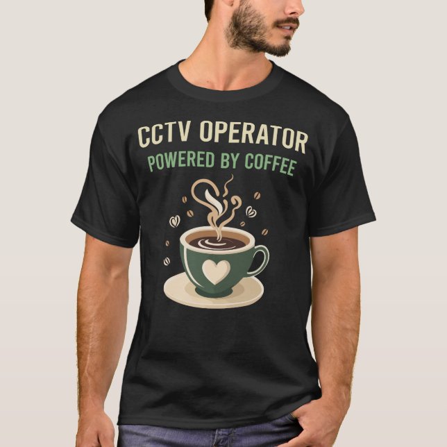 Camiseta Alimentado Por Cctv Operator (Anverso)