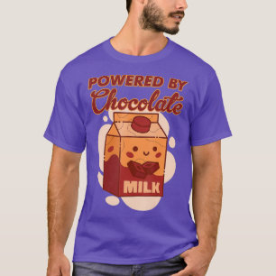 Camiseta Alimentado Por Chocolate Dark Cocoa Bar Chocolate 