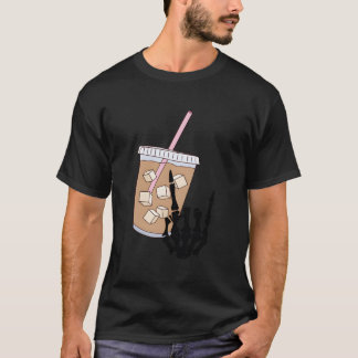 Camiseta Alimentado Por El Café Y La Ansiedad Helados