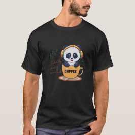 Camiseta alimentado por el café y la música country