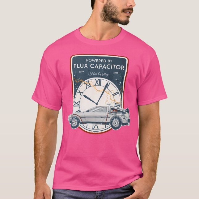 Camiseta Alimentado Por El Capacitador De Flux. Hill Valley (Anverso)