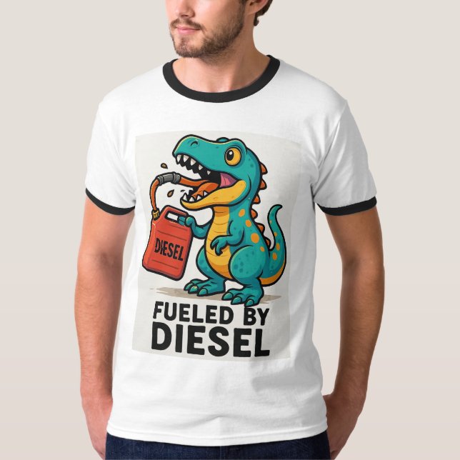Camiseta Alimentado Por El Diesel (Anverso)