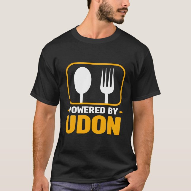 Camiseta Alimentado Por El Humor De La Sopa De Noodle De Ud (Anverso)