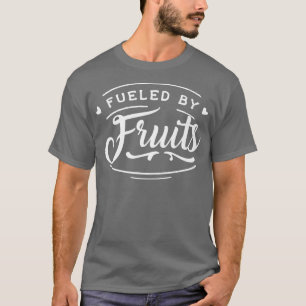 Camiseta Alimentado Por El Humor Vegetariano Fruitario Vege