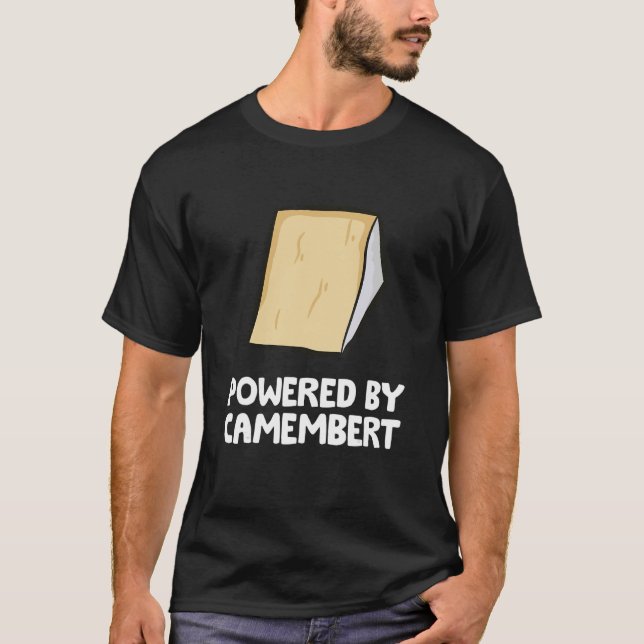 Camiseta Alimentado Por El Queso Camembert (Anverso)