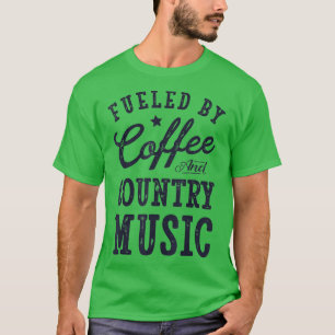 Camiseta Alimentado por el regalo de los hombres de café y 
