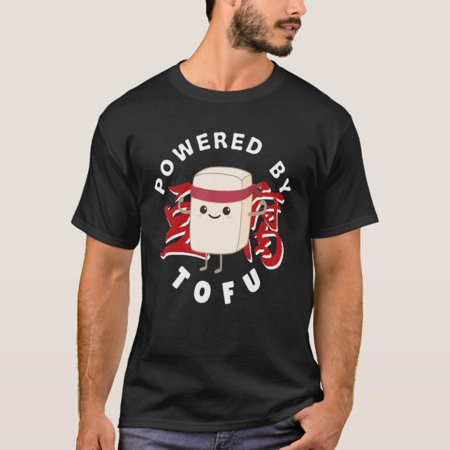 Camiseta Alimentado por el tofu (Anverso)