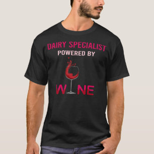 Camiseta Alimentado Por Especialista En Leche De Vino