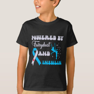 Camiseta Alimentado por Fairypolvo e Insulina Diabetes Awar