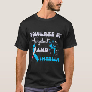 Camiseta Alimentado Por Fairypolvo E Insulina Diabetes Awar