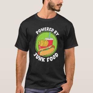 Camiseta Alimentado Por Fries De Hambre De Comida Desnuda