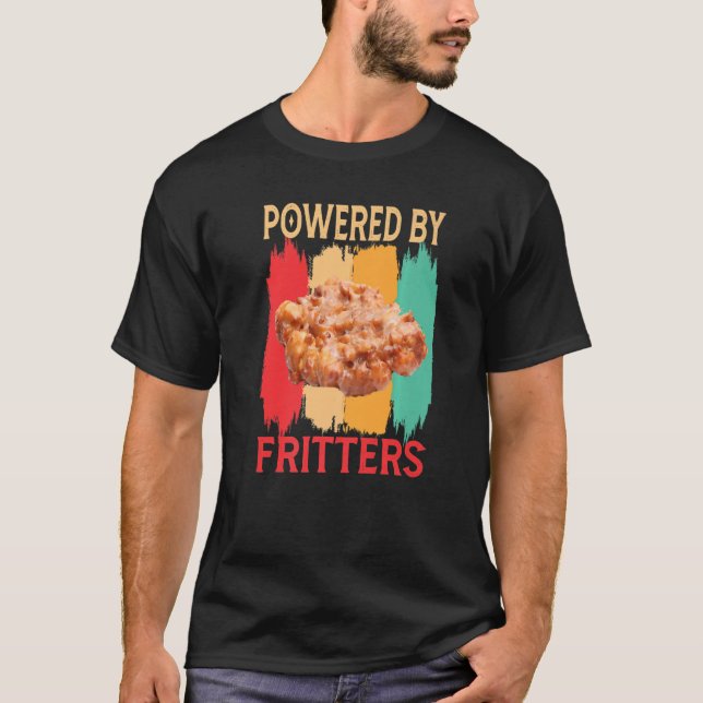 Camiseta Alimentado por Fritters de Apple Retro Fritter (Anverso)