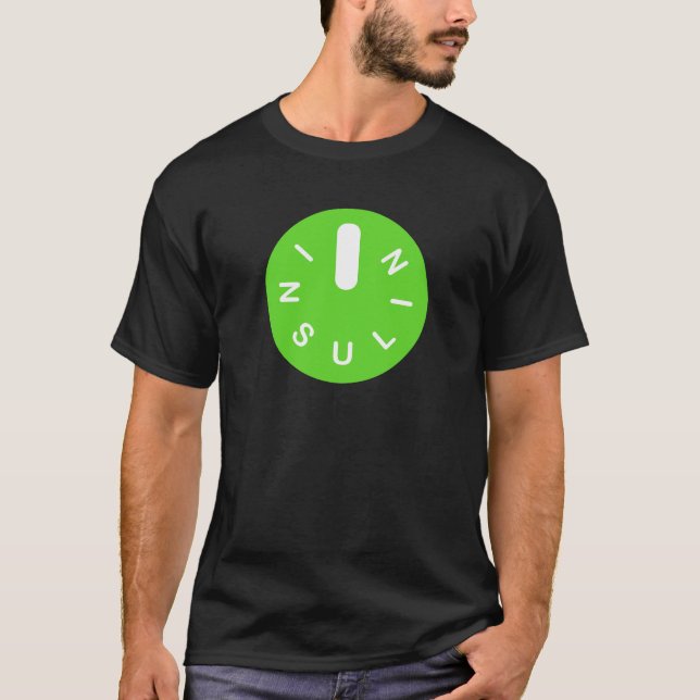 Camiseta Alimentado Por Insulina (Anverso)