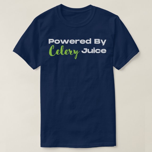 Camiseta Alimentado Por Jugo De Celera (Diseño del anverso)