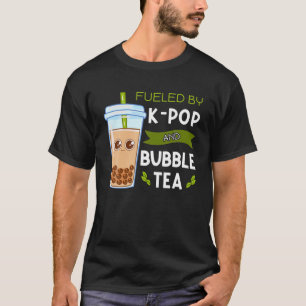 Camiseta Alimentado Por K Pop Y Bubble Tea Boba Tapioca Pea