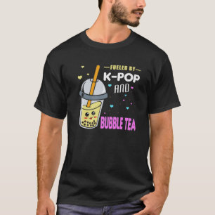 Camiseta Alimentado Por K-Pop Y Té De Burbuja - Otaku
