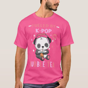 Camiseta Alimentado por K-Pop y té de burbujas para un faná