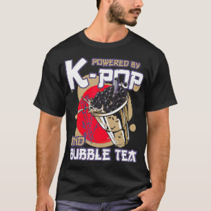 Camiseta Alimentado por Kand Bubble Tea Boba Tea KPOP 1